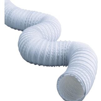 Dundas Jafine FD450E Flexible Duct, 50 ft L, Vinyl, White