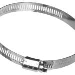 Dundas Jafine MC5ZW Worm Gear Clamp, Clamping Range: 5 in, Galvanized Steel