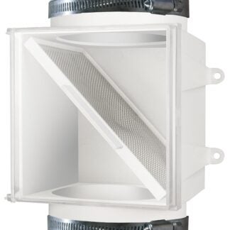 DUNDAS JAFINE ProClean PCLT4WZW Dryer Duct Lint Trap, 4 in Duct, Polystyrene