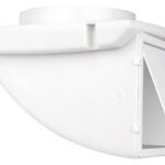 Dundas Jafine SDV4WXZW4 Dryer Vent Cap, 4 in Duct, Plastic, White