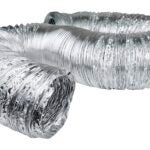 Dundas Jafine AF450 Flexible Duct, 4 in, 50 ft L, Aluminum