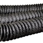 DUNDAS JAFINE FD420ZW Flexible Duct, 4 in OD, 20 ft L, Vinyl