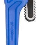 Vulcan JL40110 Pipe Wrench, 25 mm Jaw, 10 in L, Serrated Jaw, Die-Cast Carbon Steel, Powder-Coated, Heavy-Duty Handle