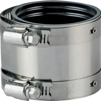 ProSource KJ-009 Coupling, 1-1/2 in, Cast Iron, Plastic or Steel to Plastic, Steel or Extra-Heavy Cast Iron Pipes