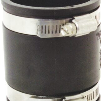 Fernco P1056-22 Flexible Coupling, 2 x 2 in, PVC, Black, 40 Schedule, 4.3 psi Pressure