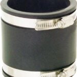 Fernco P1056-33 Flexible Coupling, 3 x 3 in, PVC, Black, 40 Schedule, 4.3 psi Pressure