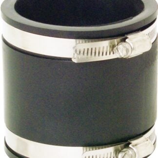 Fernco P1056-33 Flexible Coupling, 3 x 3 in, PVC, Black, 40 Schedule, 4.3 psi Pressure