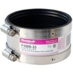 FERNCO P3000-33 Flexible Coupling, 3 in, PVC, SCH 40 Schedule, 4.3 psi Pressure