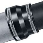 FERNCO 1003-44 Flexible Coupling, 4 in, PVC, 4.3 psi Pressure