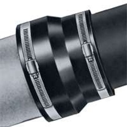 FERNCO 1003-44 Flexible Coupling, 4 in, PVC, 4.3 psi Pressure