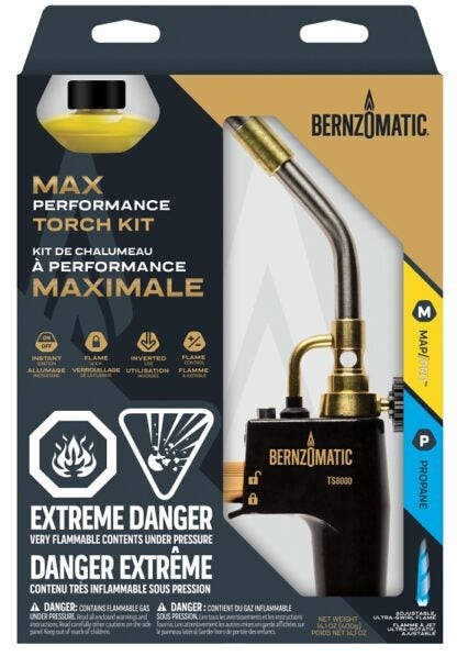 BernzOmatic TS8000KC CAN Torch Kit, Aluminum Sells in Quantity of 3