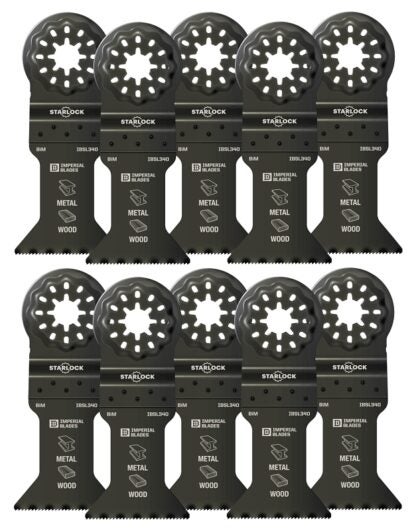 Imperial Blades Starlock IBSL340-10 Standard Blade, 18 TPI, Bi-Metal, 10/PK