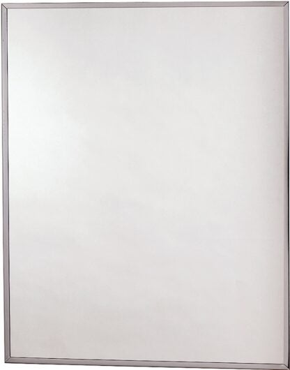 Zenith X4311 Medicine Cabinet, 16-1/8 in OAW, 4 in OAD, 20-1/8 in OAH, Polystyrene, Gray, Stainless Steel, 2-Shelf Sells in Quantity of 4