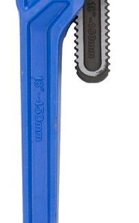 Vulcan JL40118 Pipe Wrench, 50 mm Jaw, 18 in L, Serrated Jaw, Die-Cast Carbon Steel, Powder-Coated, Heavy-Duty Handle