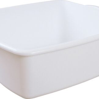 Sterilite 06588012 Dish Pan, 18 qt Volume, 17-1/2 in L, 14-1/4 in W, 7 in H, Plastic, White Sells in Quantity of 6