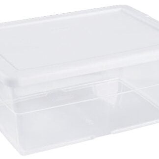 Sterilite 16448012 Storage Box, 16 qt Capacity, Plastic, White Sells in Quantity of 12