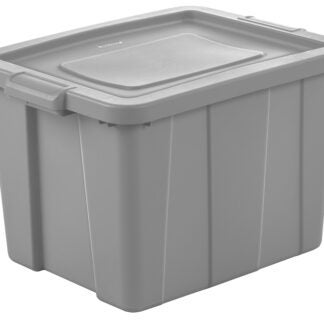 Sterilite 16786A06 Storage Tote, Polyethylene, Cement, 23-7/8 in L, 18-1/8 in W, 15-1/4 in H