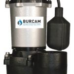 Burcam 400504Z Sewage Pump, 5.5/11 A, 115 V, 0.5 hp, 2 in Outlet, 10 ft Max Head, 3060 gph, Iron