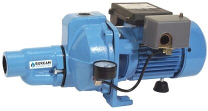 Burcam 506321 Jet Pump, 8 A, 115 V, 0.5 hp, 1 in Connection, 80 ft Max Head, 10.8 gpm, Iron