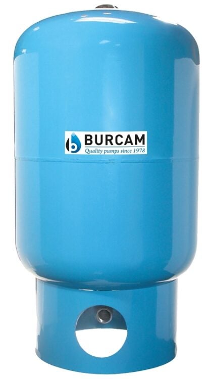 Burcam 600545B Pressure Tank, 20 gal Capacity, 100 psi Working, Stainless Steel