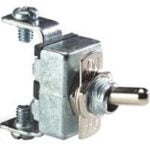 CALTERM 41700 Toggle Switch, 15 A, 12 VDC, Screw Terminal, Chrome Housing Material