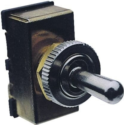 CALTERM 45100 Toggle Switch, 20 A, 12 V, Screw Terminal, Brass Housing Material, Tan