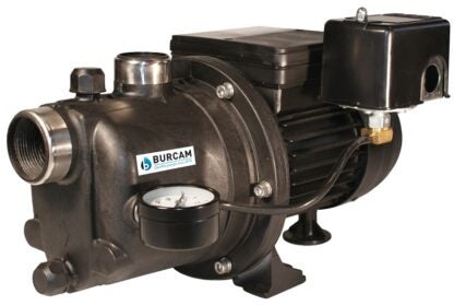 Burcam 506221P Jet Pump, 8.4, 4.2 A, 115/230 V, 0.75 hp, 25 ft Max Head, Thermoplastic