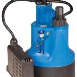 Burcam 300506SB Submersible Utility Pump, 115 V, 1/6 hp, 15 ft Max Head, 740 gph, Thermoplastic