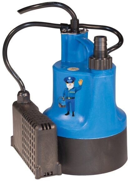 Burcam 300506SB Submersible Utility Pump, 115 V, 1/6 hp, 15 ft Max Head, 740 gph, Thermoplastic