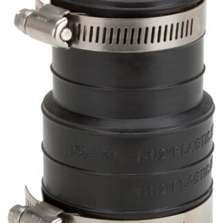 ProSource KJ-015 Coupling, 1/2 in, Socket to Pipe, PVC, Black