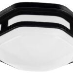 ETI Color Preference Series FME-10-802-MV-N-N-B Hexagon Lighting, 120 VAC, LED Lamp, 830 Lumens Lumens, Black Fixture