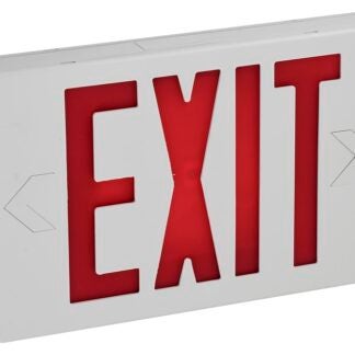 ETI 55301101 Exit Sign Light, 7.48 in OAW, 11.6 in OAH, 120/277 VAC, 2.2 W, Red/White