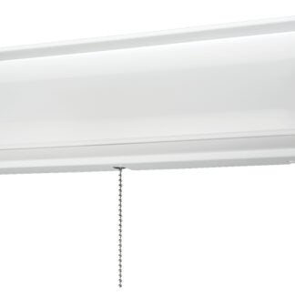 ETI 53603142 Closet Light with Pull Chain, 120 VAC, 16 W, LED Lamp, 1200 Lumens, 4000 K Color Temp, White Fixture