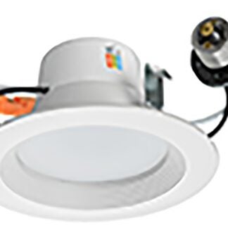 ETI Color Preference Series DL-4-10-902-SV-D Recessed Retrofit Downlight, 65 W, 120 V, LED Lamp, Acrylic, White