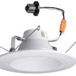 ETI Color Preference Series DL-6-80-902-SV-D Recessed Retrofit Downlight, 65 W, 120 V, LED Lamp, Acrylic, White