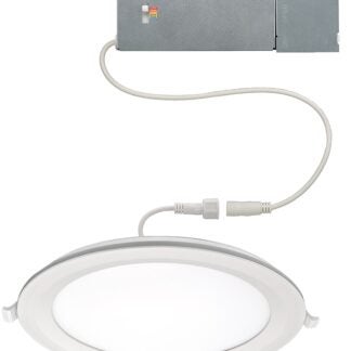 ETI DLLP-NL Series 53829102 Downlight with Nightlight, 22.06 W, 120 V, LED Lamp, Aluminum