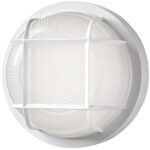 ETI MB Series 504081020 Round Marine Bulkhead Light, 120/277 V, 6.9 W, LED Lamp, 139.3 to 180 deg Beam, White