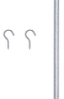 ProSource LR102 Door Spring, 13/32 in Dia, 16 in L, Steel, Zinc