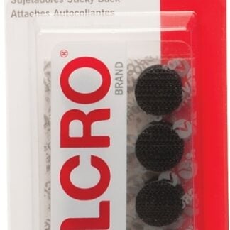 VELCRO Brand 90069 Fastener, 5/8 in W, Nylon, Black, Rubber Adhesive