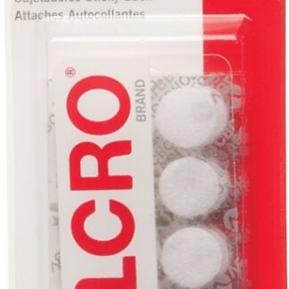 VELCRO Brand 90070 Fastener, 5/8 in W, Nylon, White, Rubber Adhesive