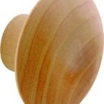 Prime-Line N 6756 Pull Knob, Hardwood, Raw