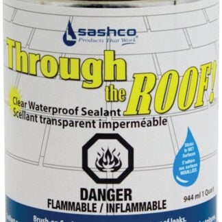 Sashco 14013 Roof Sealant, Clear, Liquid, 1 qt Sells in Quantity of 6