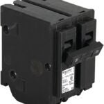 Square D Homeline CHOM220CP Circuit Breaker, Mini, Standard, 20 A, 2 -Pole, 120/240 VAC, Plug Mounting, Black