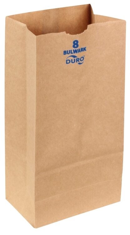 Duro Bag 71008 Heavy-Duty SOS Bag, 4-1/8 in W, 6-1/8 in L, Virgin Paper, Kraft