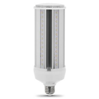 Feit Electric C4000/5K/LEDG2 Daylight LED Yard Light, Corn Cob, 300 W Equivalent, E26 Lamp Base, Dimmable, Clear Sells in Quantity of 4