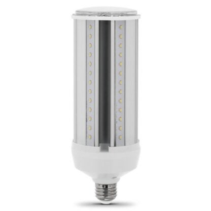 Feit Electric C4000/5K/LEDG2 Daylight LED Yard Light, Corn Cob, 300 W Equivalent, E26 Lamp Base, Dimmable, Clear Sells in Quantity of 4