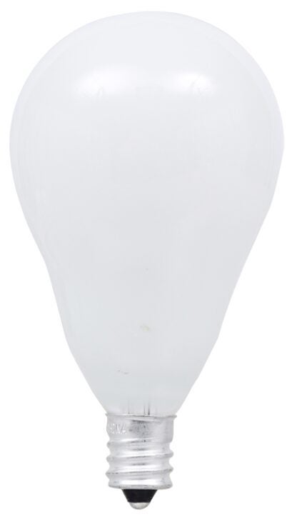 Sylvania 11534 Incandescent Bulb, 40 W, A15 Lamp, Candelabra E12 Lamp Base, 350 Lumens, Soft White Light