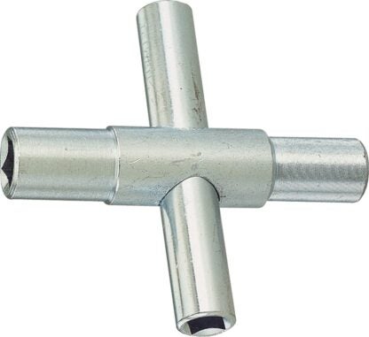 ProSource T154-3L 4-Way Silcock Key, Square Head, Bar Handle, 3 in L