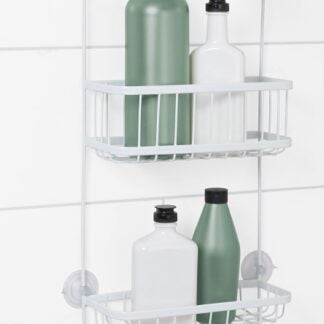 Zenna Home E7617WW Shower Caddy, Steel, 10.38 in OAW, 26.13 in OAH, 4.13 in OAD