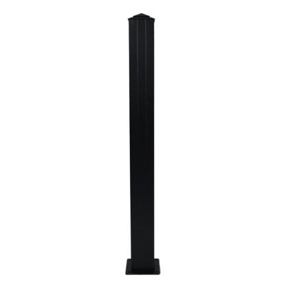 Regal RP4E-TB End Post, Aluminum, Textured Black, Powder-Coated